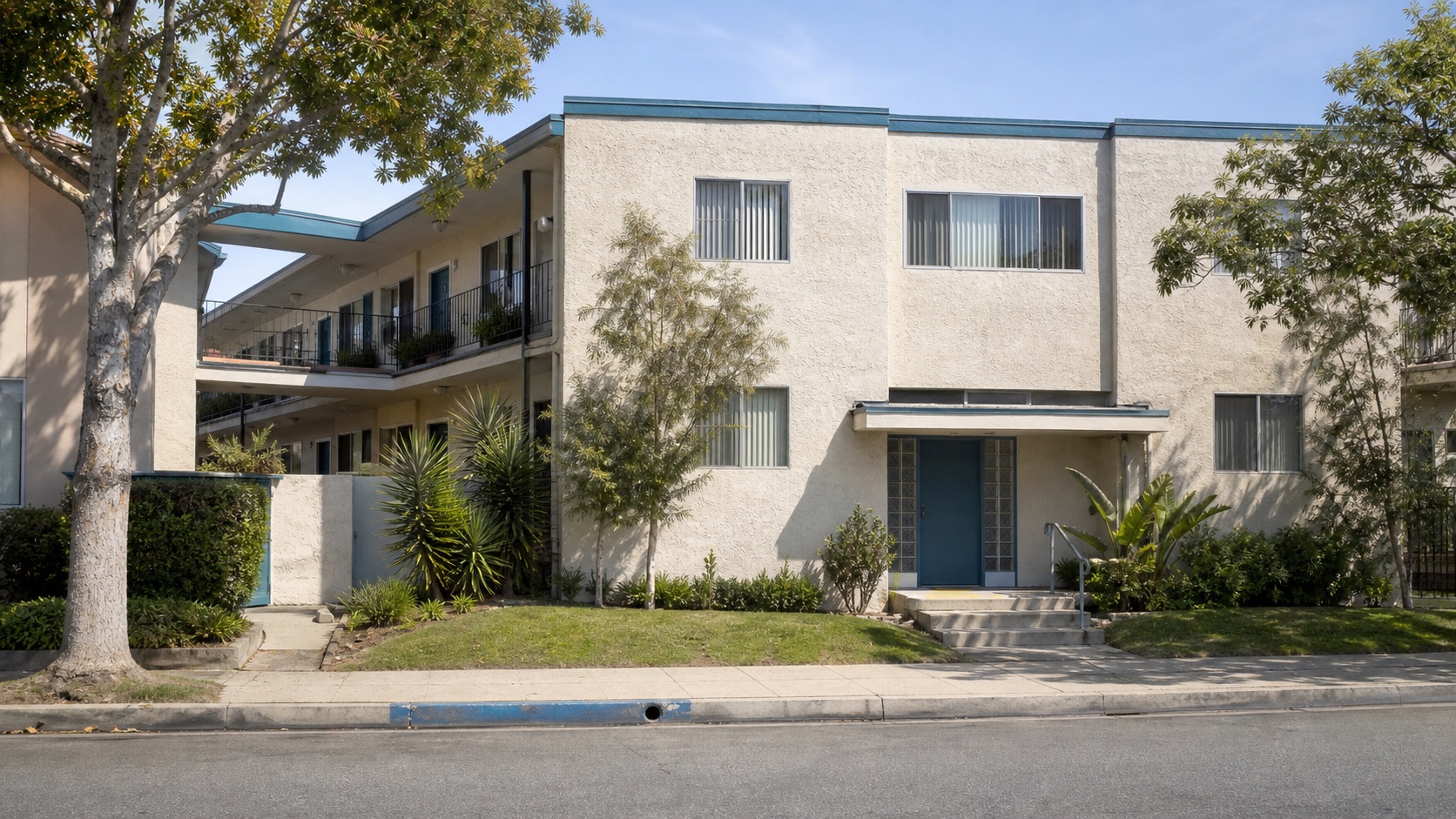 Downtown Los Angeles apartment building exterior